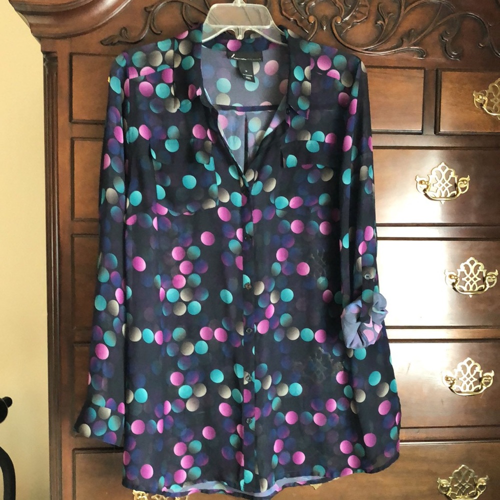 Lane Bryant long sleeve multicolored tunic size 14